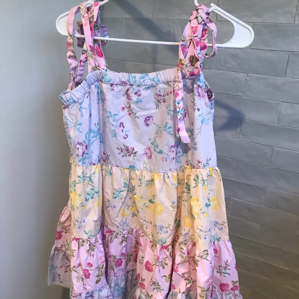 LoveShackFancy Jeanne Babydoll Mini Dress XL